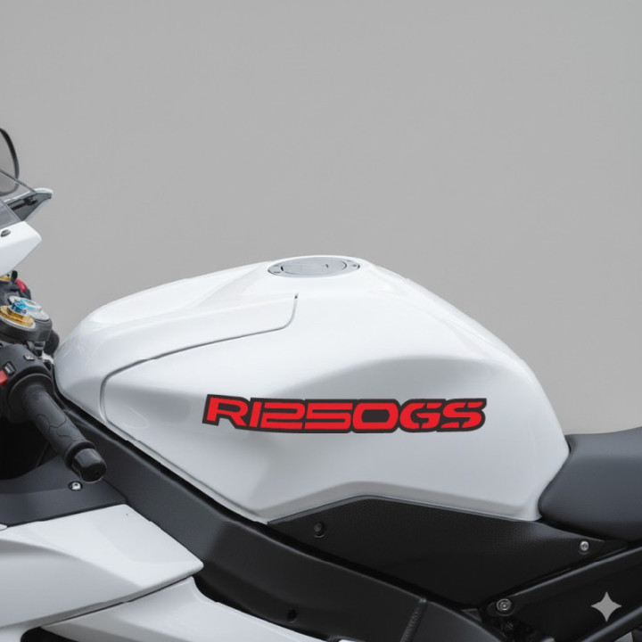 Bmw R 1250 Gs Red Stickers Decals x2 - DecalsHouse