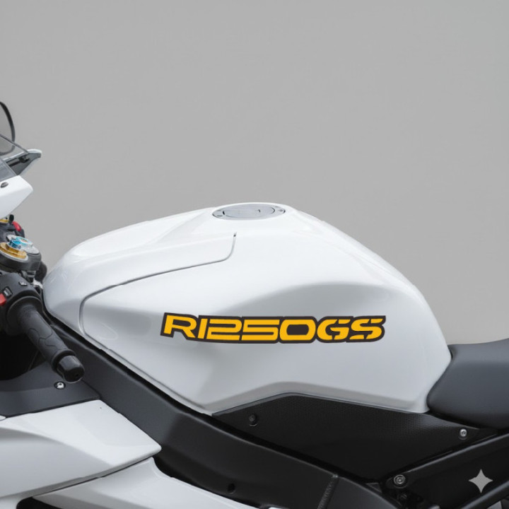 Bmw R 1250 Gs Yellow Stickers Decals x2 - DecalsHouse