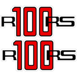 Bmw R100 Rs Black And Red Stickers Decals x2 - DecalsHouse