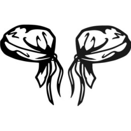 Bandana Du-Rag Head Wrap Stickers – Street Style (2-Pack)
