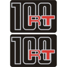 Bmw R100 Rt Black And Red Stickers Decals x2 - DecalsHouse