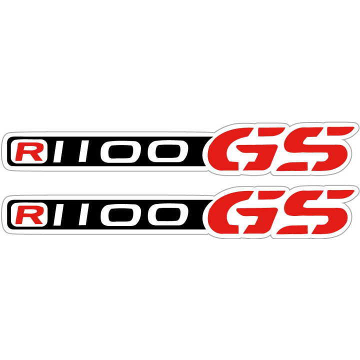 Bmw R1100 Gs Black And Red Stickers Decals x2 - DecalsHouse
