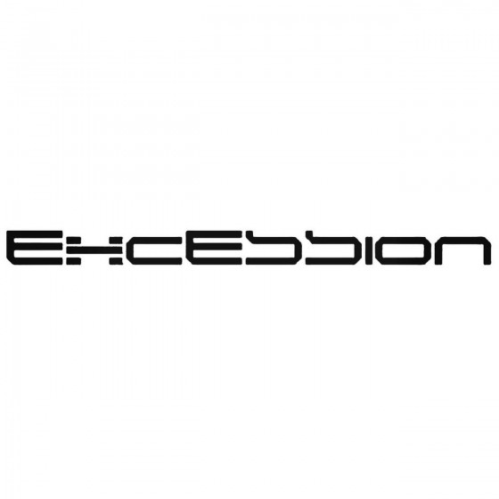 Excession Band Decal Sticker