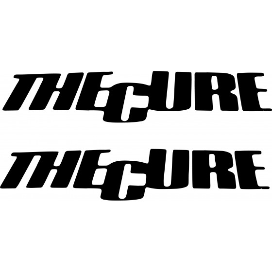 2x The Cure Decals Stickers
