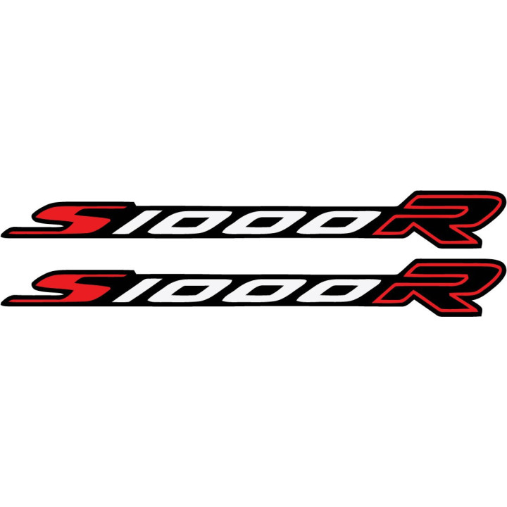 Bmw S 1000 R Red And White Style 3 [Converted] Stickers Decals x2 - DecalsHouse