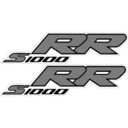 Bmw S 1000 Rr Dark Grey Stickers Decals x2 - DecalsHouse