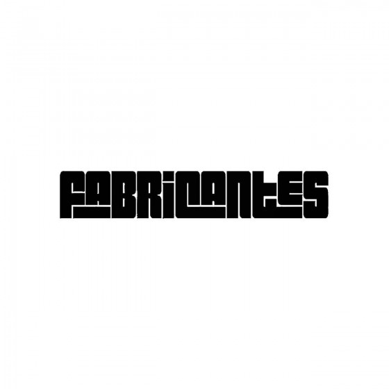 Fabricantesband Logo Vinyl...