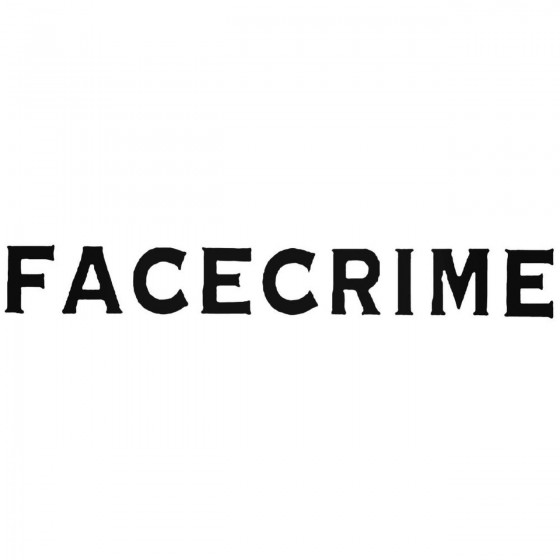 Facecrime Band Decal Sticker