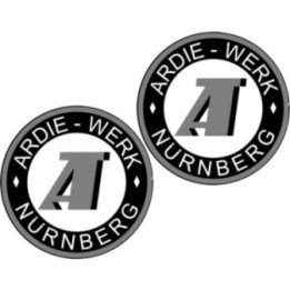 Ardie Logo Round Style 3 Stickers Decals 2x - DecalsHouse