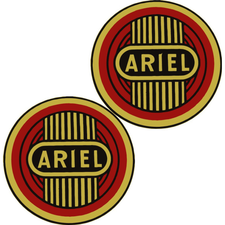 Ariel Logo Round Stickers Decals 2x - DecalsHouse