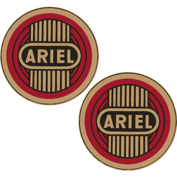 Ariel Logo Round Style 2 Stickers Decals 2x - DecalsHouse