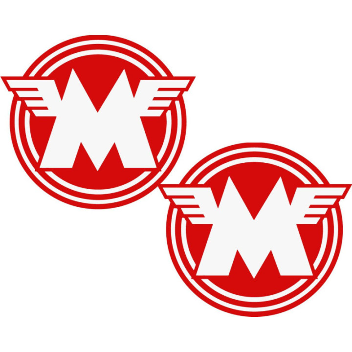 Matchless Sticker – Red Winged M Roundel Tank Badge