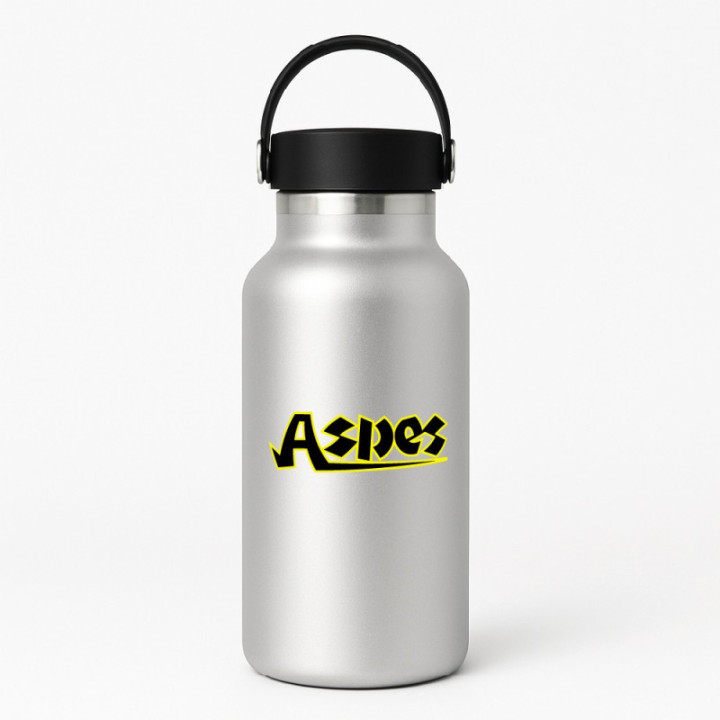 Aspes Logo Yellow Stickers Decals 2x - DecalsHouse