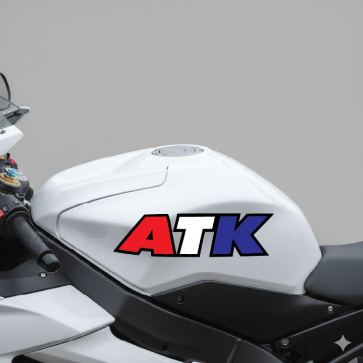 Atk Logo Bold Lettering Stickers Decals 2x - DecalsHouse