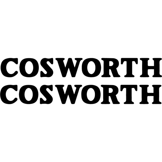 2x Cosworth Decals Stickers