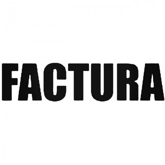 Factura Band Decal Sticker