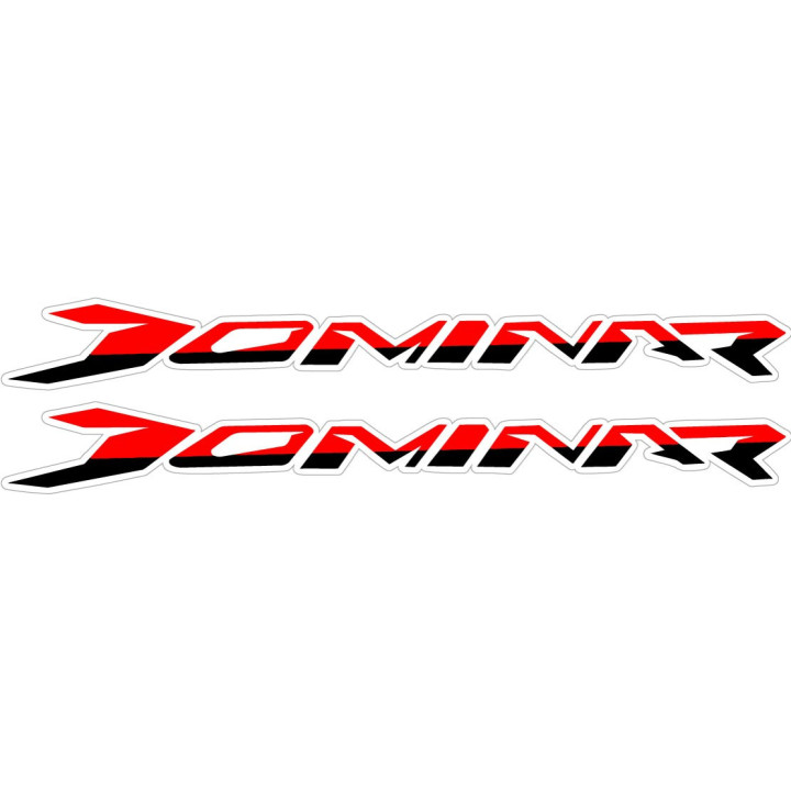Bajaj Dominar Lettering Stickers Decals 2x - DecalsHouse