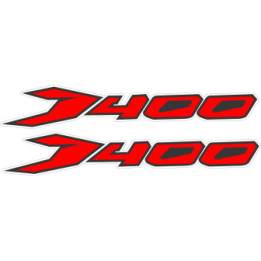 Dominar D400 Sticker – Red Badge With Black Shading