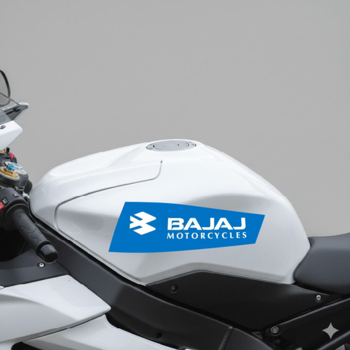 Bajaj Logo Style 2 Stickers Decals 2x - DecalsHouse