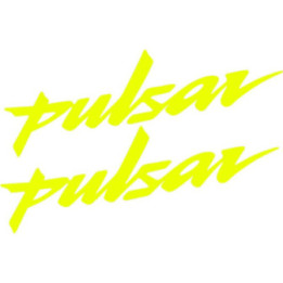 Bajaj Pulsar Yellow Stickers Decals 2x - DecalsHouse