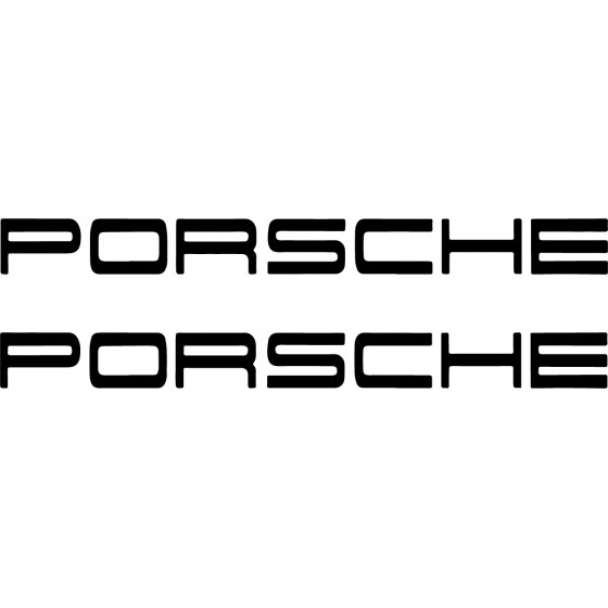 2x Porsche Aftermarket Logo...