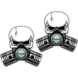 Benelli Skull Stickers Decals 2x - DecalsHouse
