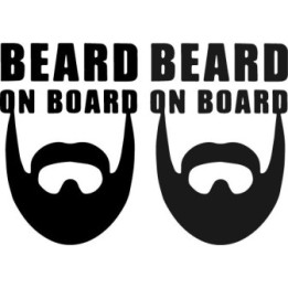 Buy Beard On Board Sticker Online