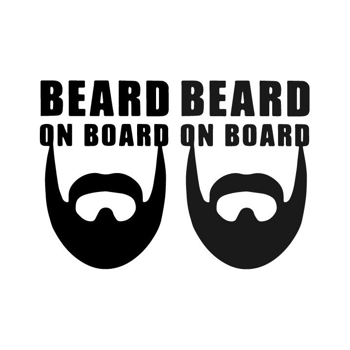 Buy Beard On Board Sticker Online