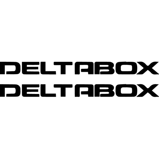 2x Deltabox Decals Stickers