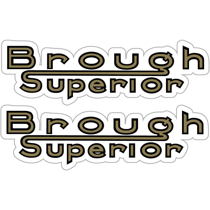 Brough Superior Logo Stickers Decals 2x - DecalsHouse