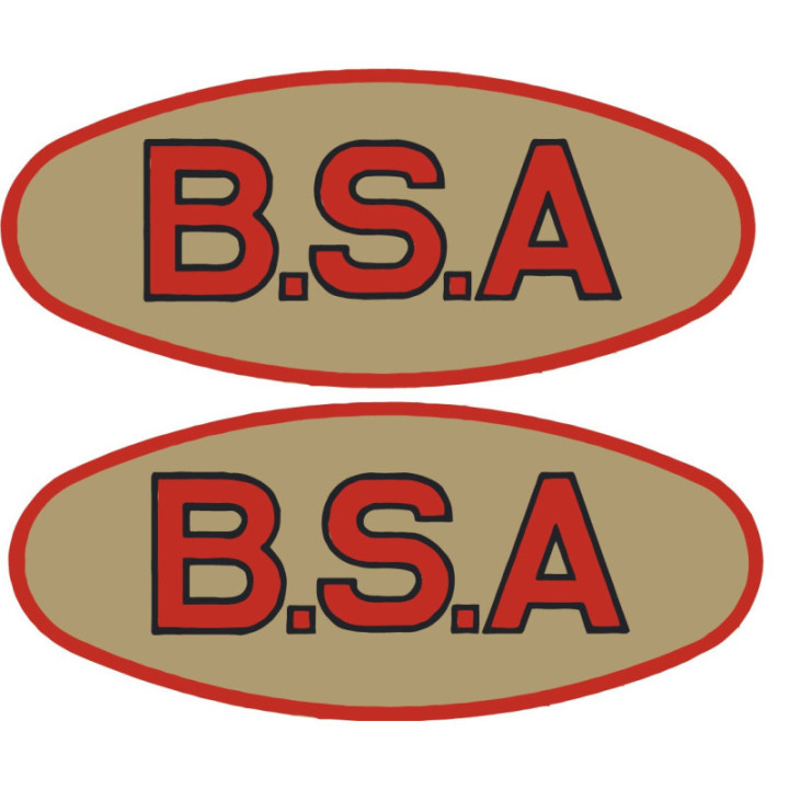 Bsa Logo Badge Stickers Decals 2x - DecalsHouse