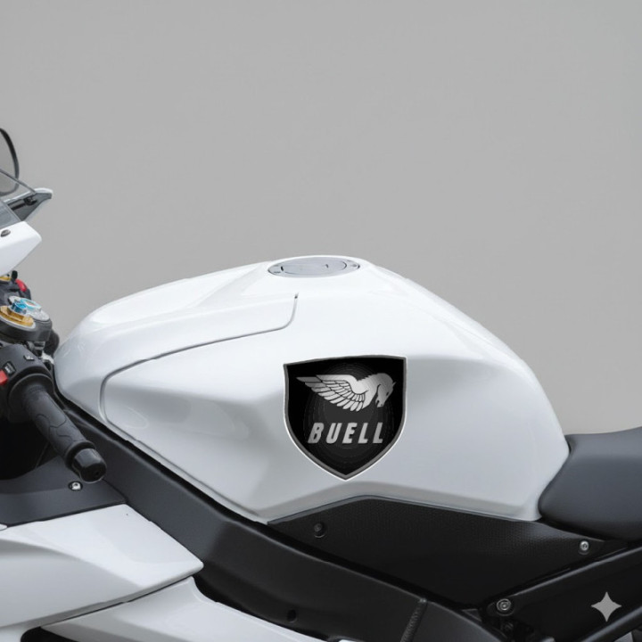 Buell Badge Stickers Decals 2x - DecalsHouse