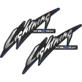 Buell Lightning XB9SX Stickers – Black Blue Naked Motorcycle Decals (2-Pack)