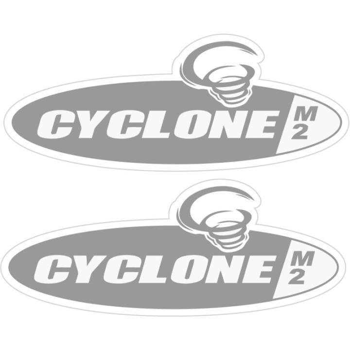Buell M2 Cyclone Grey Stickers Decals 2x - DecalsHouse