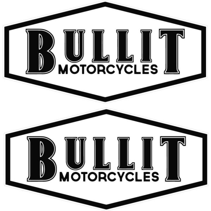 Bullit Motorcycles Style 2 Stickers – Hero Spirit Decals (2-Pack)