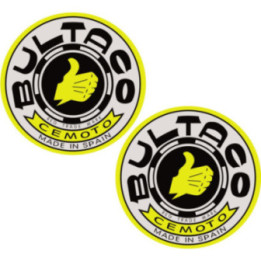 Bultaco Round Logo Style 2 Stickers – Trials Enduro Classic Decals (2-Pack) | DecalsHouse