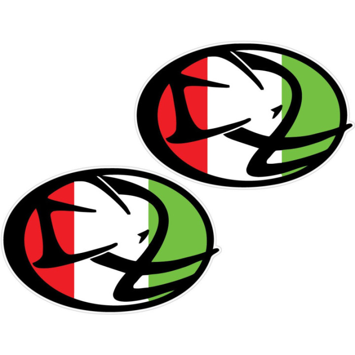 Cagiva Logo Oval Stickers Decals 2x - DecalsHouse