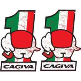 Cagiva Logo Style 2 Stickers Decals 2x - DecalsHouse
