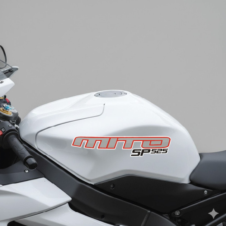 Cagiva Mito Sp 525 Red And Black Stickers Decals 2x - DecalsHouse