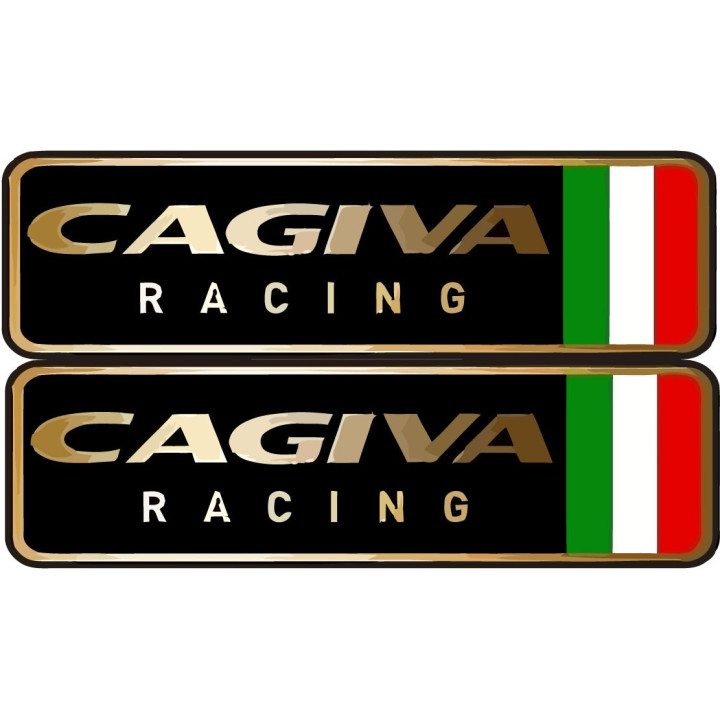 Cagiva Racing Badge Stickers Decals 2x - DecalsHouse