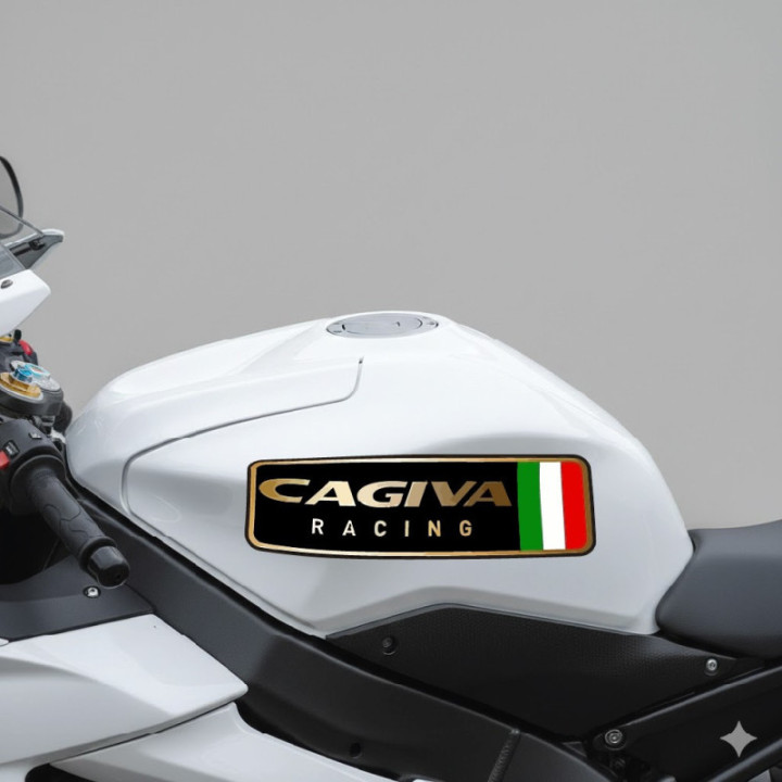 Cagiva Racing Badge Stickers Decals 2x - DecalsHouse