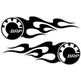 Can Am Brp Flame Stickers Decals 2x - DecalsHouse