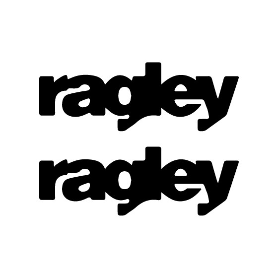 2x Ragley Text Decals Stickers
