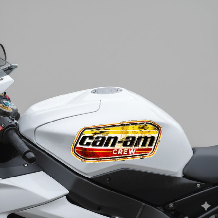 Can Am Crew Badge Stickers Decals 2x - DecalsHouse