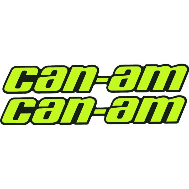 Can Am Lettering Stickers Decals 2x - DecalsHouse