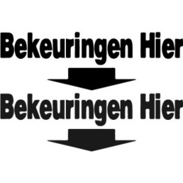 Bekeuringen Hier Funny Stickers – Dutch Humour Decals (2-Pack)