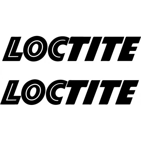 2x Loctite Decals Stickers