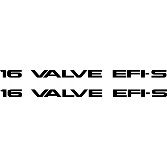2x 16 Valve Efi Decals...