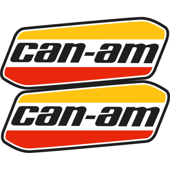 Can Am Logo Badge Stickers Decals 2x - DecalsHouse