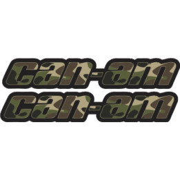 Can Am Logo Camouflage Stickers Decals 2x - DecalsHouse